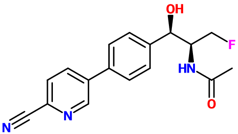 (image for) MC080220 N-{(1R,2S)-1-[4-(6-Cyano-3-pyridinyl)phenyl]-3-fluoro-1-hydroxy-2-propanyl}acetamide
